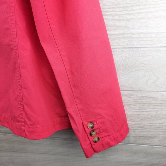 NWT Liz Claiborne 100% Cotton Teaberry Bright Pink Blazer - Picture 4 of 8